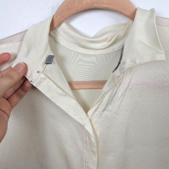 Vince | Women's 3/4 Sleeve Silk Blouse Size Small - Picture 9 of 10